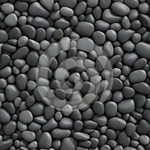 High-resolution nature closeup abstract 3D rendering a beautiful, shiny, zen gravel river rocks background texture
