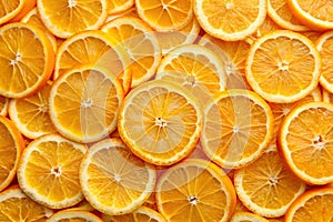High-resolution orange slices background photo