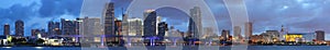 High Resolution Panorama, Downtown Miami Florida