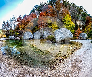 High Resolution Panorama at Lost Maples, Texas. photo