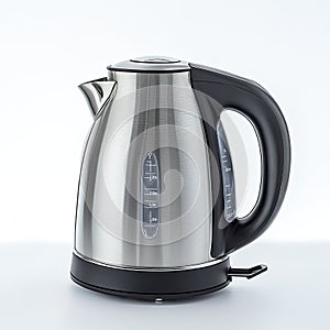 High Resolution of a Photo ElectricKettle, Isolated on a White Background