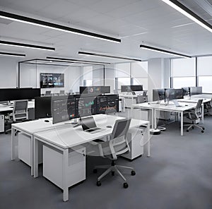 The Data Hub: A Modern Corporate Office