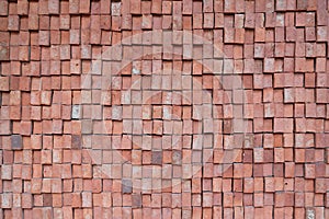 High resolution rectangular brick texture in wall facade / background texture / seamless pattern / weathered  material