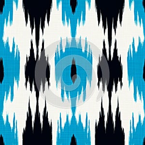 High Resolution Seersucker Ikat Pattern With Symmetrical Design