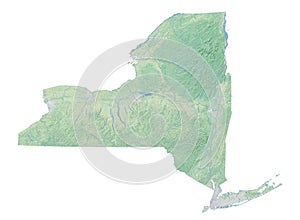 High resolution topographic map of New York photo