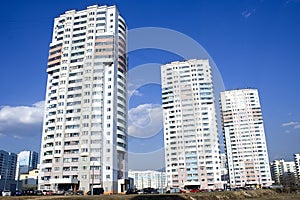 High-rise apartment buildings