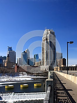 High rise building in downtown