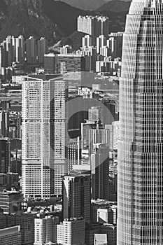 High rise building in Hong Kong city