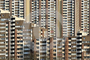 High-rise building, residential building, social hotspot, facade