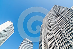 High-rise buildings and blue sky - Shinjuku, Tokyo