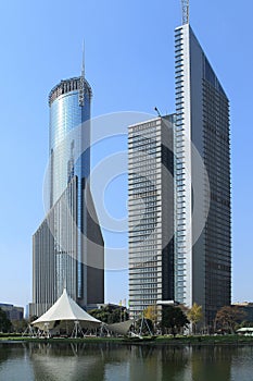 High-rise buildings of shanghai pudong lujiazui photo