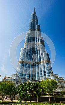 High rise buildings and streets in Dubai, UAE