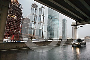 High-rise buildings under construction