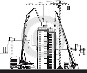 High rise construction machinery