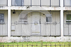 High rise council flat in deprived poor housing estate in Cardonald, Glasgow