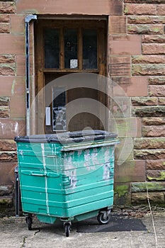 High rise council flat in deprived poor housing estate in Cardonald, Glasgow