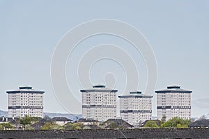 High rise council flats in Glasgow city