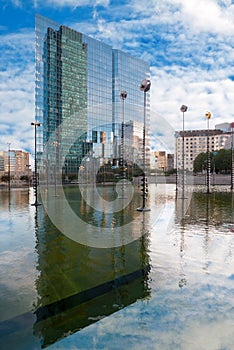 High-rise modern building. Defense