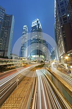 High rise modern office buiding in Hong Kong