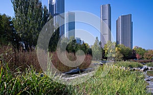 High-rise office buildings in Wangjing area, Beijing