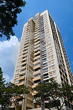 High Rise Public Housing Block (HDB) in Singapore