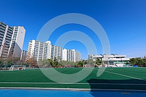 High rise residential apartment building in Jangyu, South Gyeongsang Province