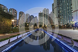 High rise Residential building in Hong Kong city