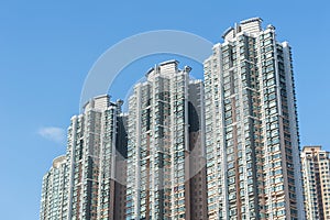 High rise Residential building in Hong Kong city