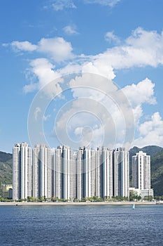 High rise residential building in Hong Kong city