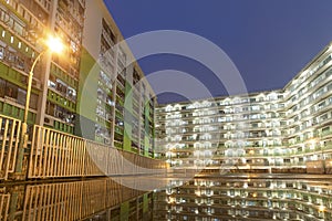 High rise residential building in public estate in  Hong Kong city