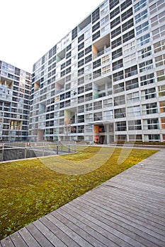 High rise residential courtyard