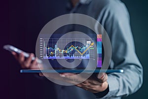 High Risk and High Rerurn of Business decision making and risk analysis. Measuring level bar virtual, Risky business risk