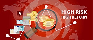 High risk high return investment profile analysis of money