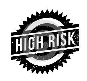 High Risk rubber stamp