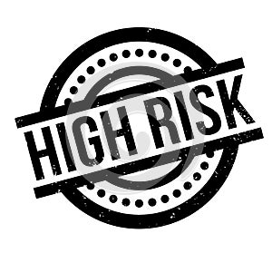 High Risk rubber stamp