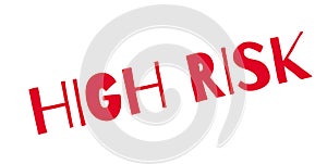 High Risk rubber stamp