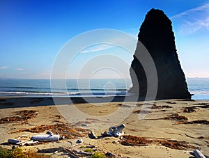 Oregon Pacific Coast, Amazing High Rock Ocean