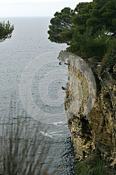 High rugged cliffs