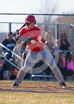 High School Baseball batter