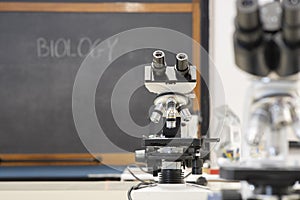 High school biology lab