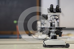 High school biology lab