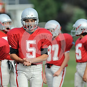 High school football player