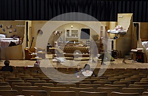 High School Play Stage Set