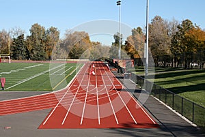 High school running track