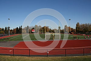 High school sports field