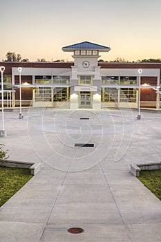 High School at Sunset