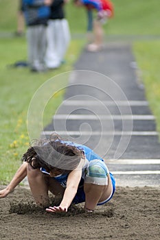 High School Track Long Jump