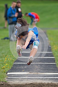 High School Track Long Jump