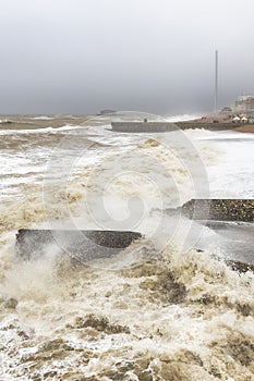 High seas and storm in Brighton