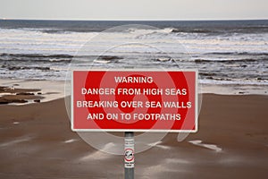 High Seas Warning Sign